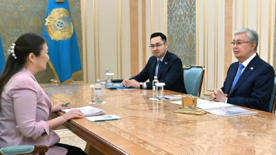 Токаев принял детского омбудсмена Динару Закиеву