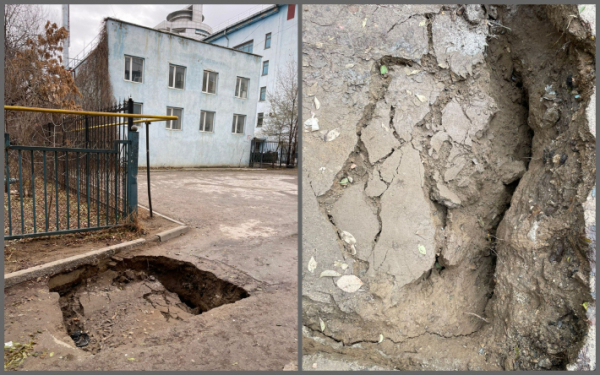 Народный репортер. Из-за труб раскопали тротуар